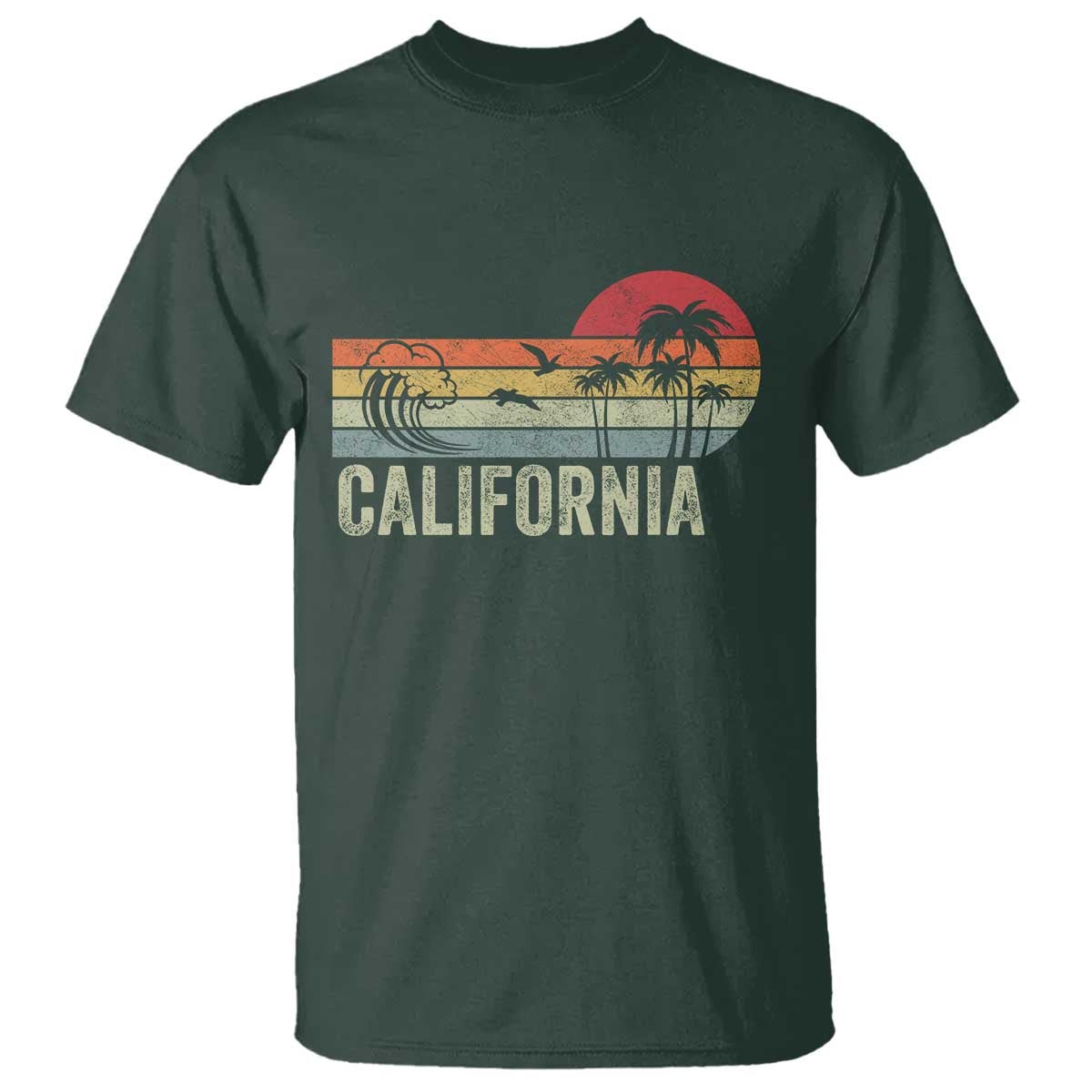 Retro California Beach Shirt, Vintage Cali Sunset Tee T Shirt