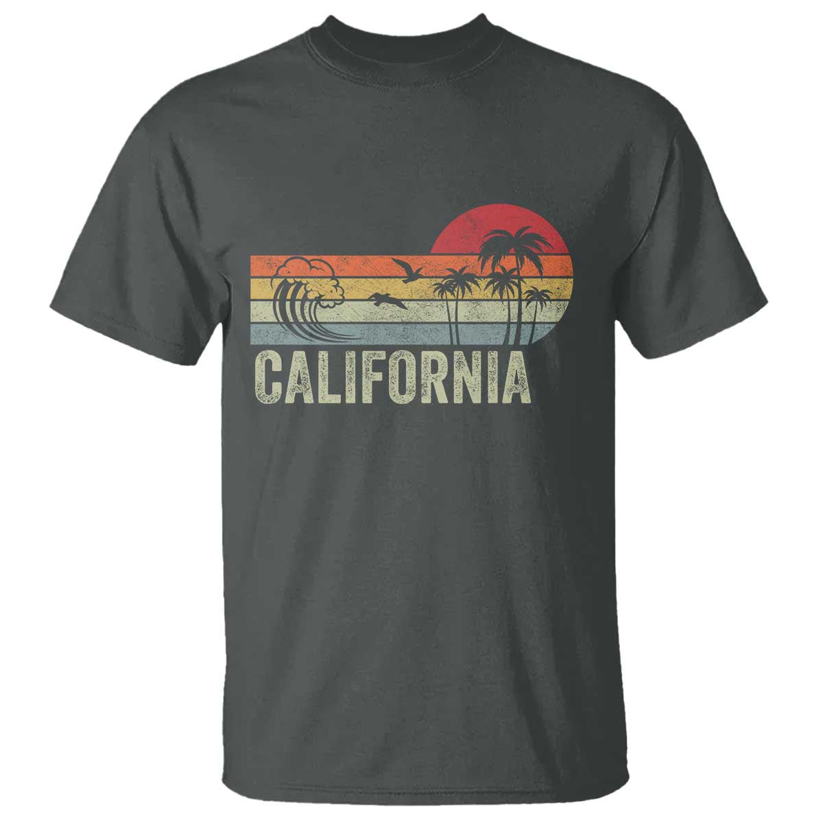 Retro California Beach Shirt, Vintage Cali Sunset Tee T Shirt
