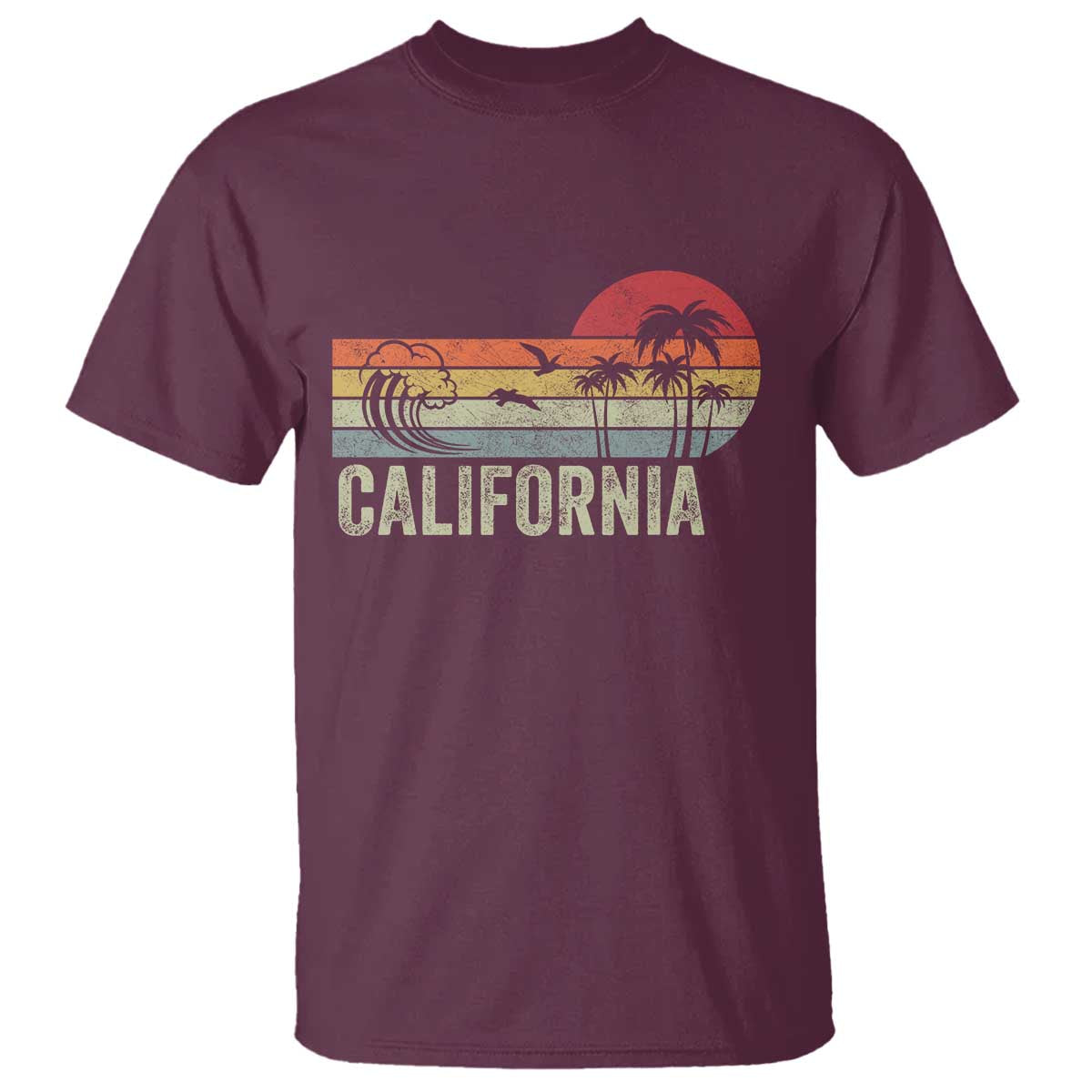 Retro California Beach Shirt, Vintage Cali Sunset Tee T Shirt