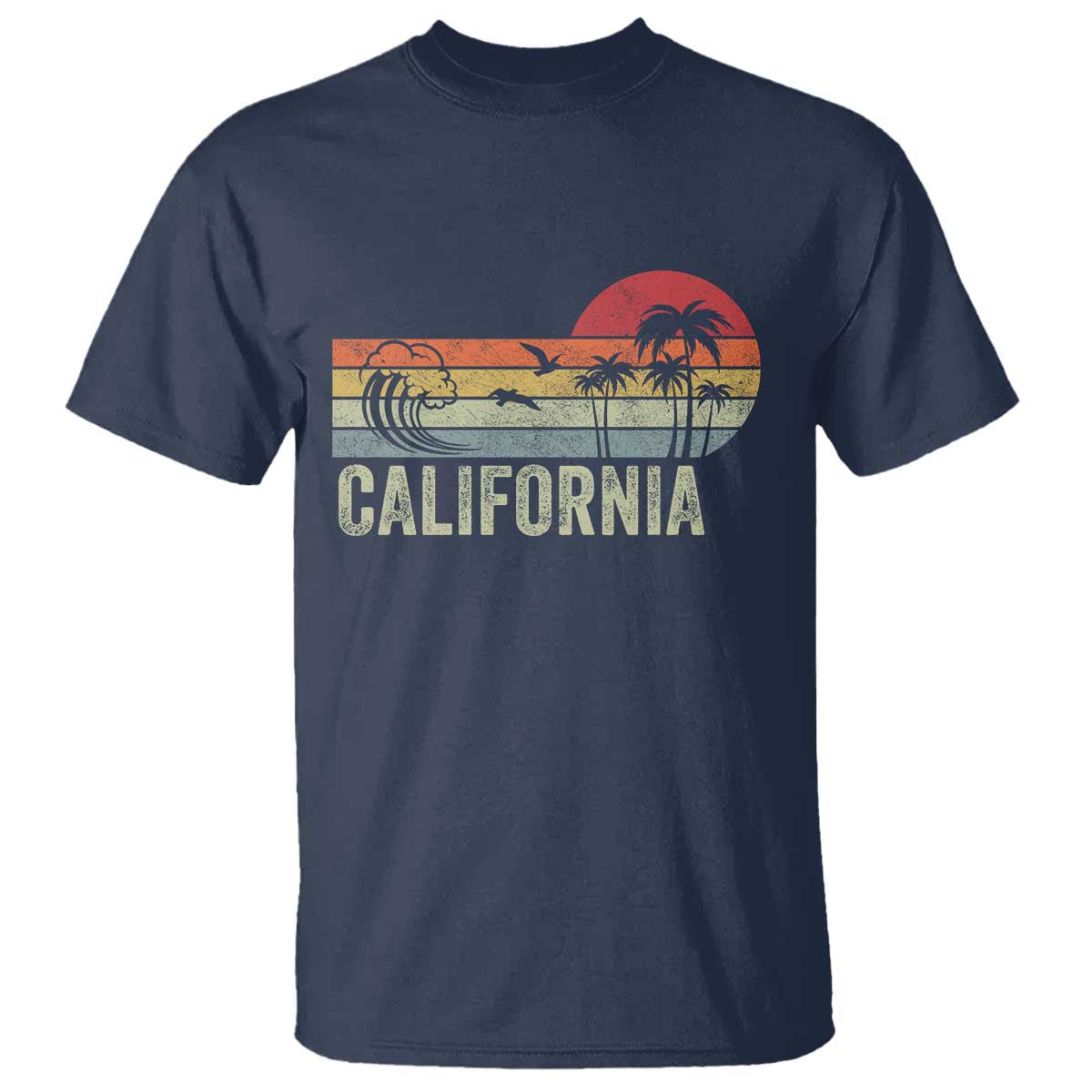 Retro California Beach Shirt, Vintage Cali Sunset Tee T Shirt