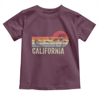 Retro California Beach Shirt, Vintage Cali Sunset Tee Toddler T Shirt