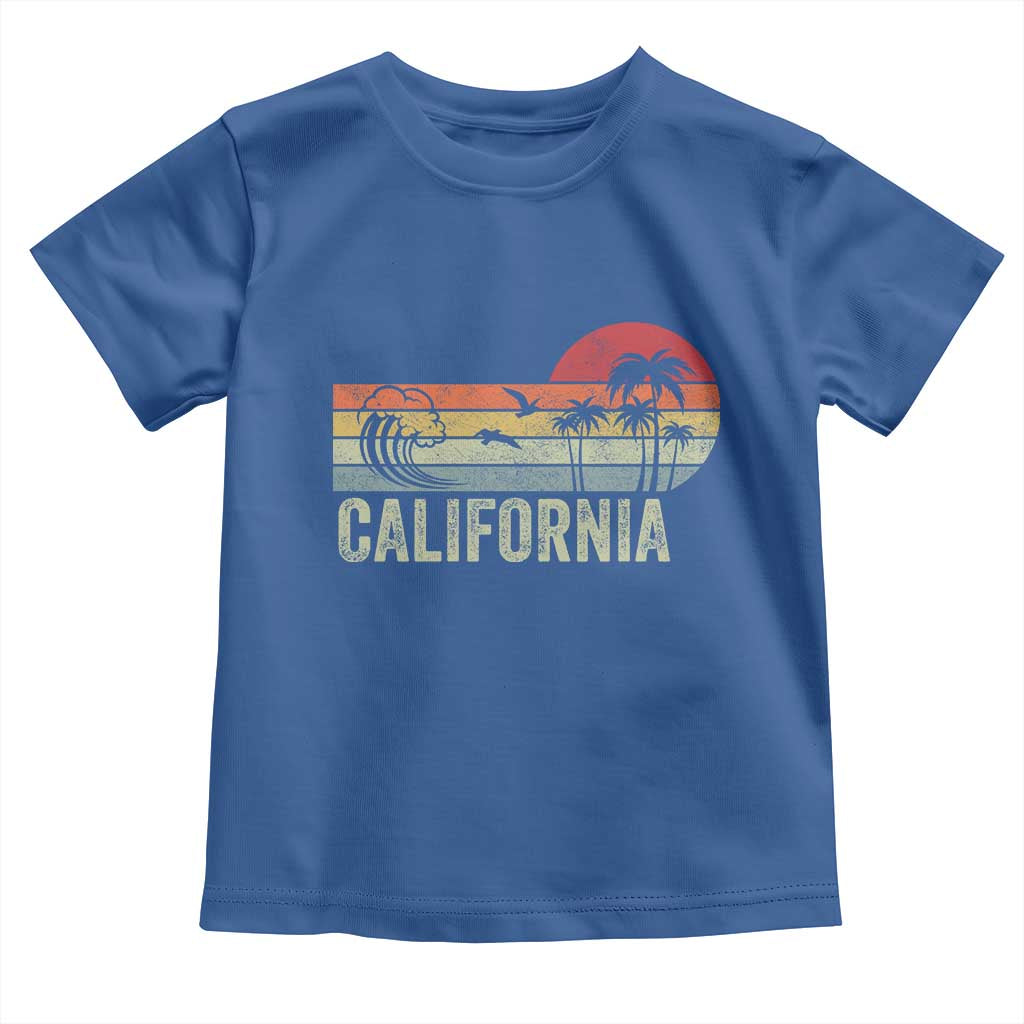 Retro California Beach Shirt, Vintage Cali Sunset Tee Toddler T Shirt