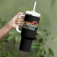 Retro California Beach Shirt, Vintage Cali Sunset Tee Tumbler With Handle