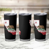 California Republic Cali Map Flag Distressed Style Tumbler Cup