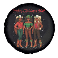 Black African American Cowgirl Christmas Spare Tire Cover Retro Western Howdy - Wonder Print Shop