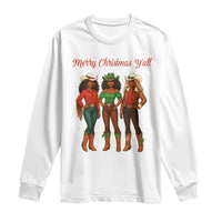 Black African American Cowgirl Christmas Long Sleeve Shirt Retro Western Howdy - Wonder Print Shop
