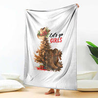Christmas Cowgirl Boots Throw Blanket Western Cowboy Hat Howdy - Wonder Print Shop