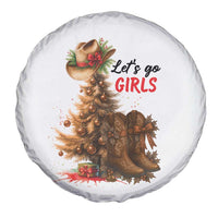 Christmas Cowgirl Boots Spare Tire Cover Western Cowboy Hat Howdy - Wonder Print Shop