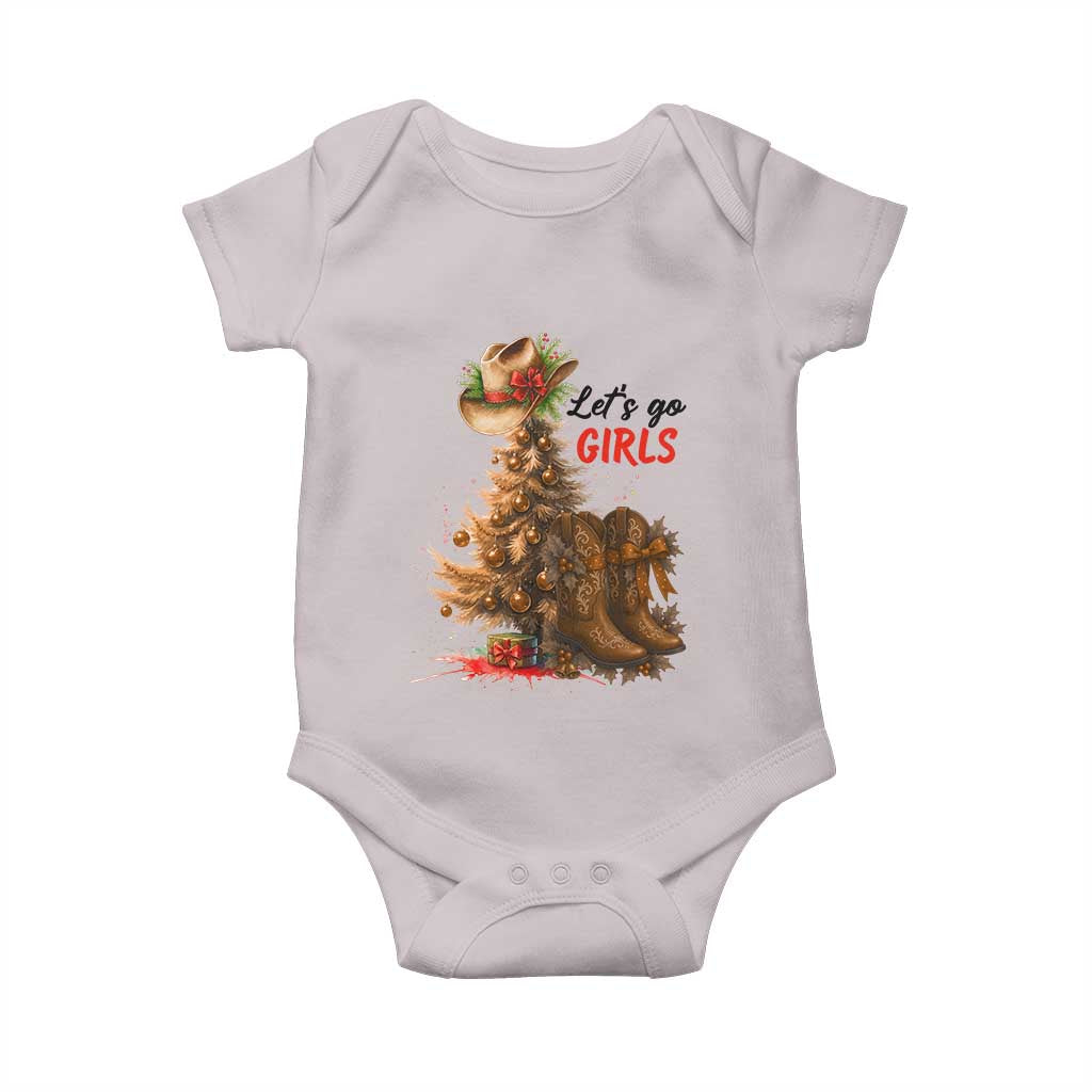 Christmas Cowgirl Boots Baby Onesie Western Cowboy Hat Howdy - Wonder Print Shop