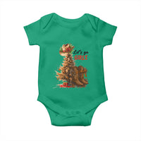 Christmas Cowgirl Boots Baby Onesie Western Cowboy Hat Howdy - Wonder Print Shop