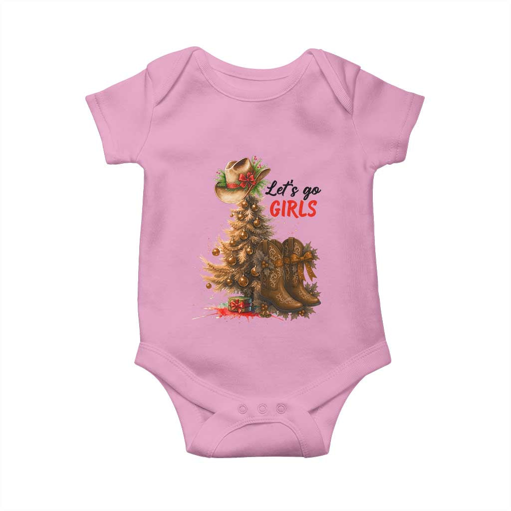 Christmas Cowgirl Boots Baby Onesie Western Cowboy Hat Howdy - Wonder Print Shop