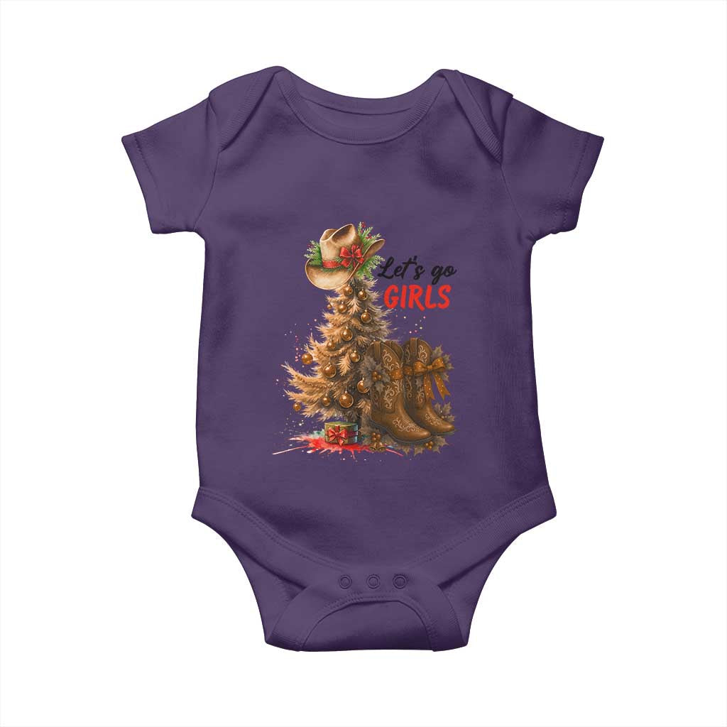 Christmas Cowgirl Boots Baby Onesie Western Cowboy Hat Howdy - Wonder Print Shop