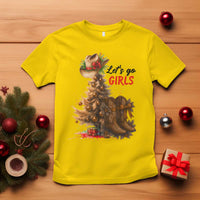 Christmas Cowgirl Boots T Shirt Western Cowboy Hat Howdy - Wonder Print Shop