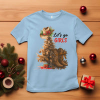 Christmas Cowgirl Boots T Shirt Western Cowboy Hat Howdy - Wonder Print Shop