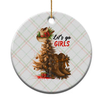 Christmas Cowgirl Boots Ceramic Ornament Western Cowboy Hat Howdy - Wonder Print Shop
