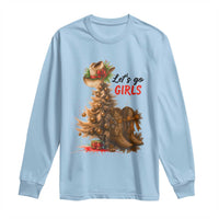 Christmas Cowgirl Boots Long Sleeve Shirt Western Cowboy Hat Howdy - Wonder Print Shop