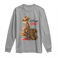 Christmas Cowgirl Boots Long Sleeve Shirt Western Cowboy Hat Howdy - Wonder Print Shop