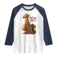 Christmas Cowgirl Boots Raglan Shirt Western Cowboy Hat Howdy - Wonder Print Shop