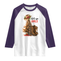 Christmas Cowgirl Boots Raglan Shirt Western Cowboy Hat Howdy - Wonder Print Shop