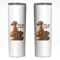 Christmas Cowgirl Boots Skinny Tumbler Western Cowboy Hat Howdy - Wonder Print Shop