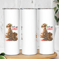 Christmas Cowgirl Boots Skinny Tumbler Western Cowboy Hat Howdy - Wonder Print Shop