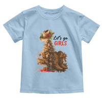 Christmas Cowgirl Boots Toddler T Shirt Western Cowboy Hat Howdy - Wonder Print Shop