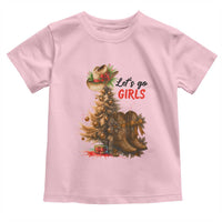 Christmas Cowgirl Boots Toddler T Shirt Western Cowboy Hat Howdy - Wonder Print Shop