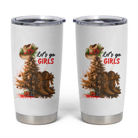 Christmas Cowgirl Boots Tumbler Cup Western Cowboy Hat Howdy - Wonder Print Shop