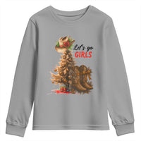 Christmas Cowgirl Boots Youth Sweatshirt Western Cowboy Hat Howdy - Wonder Print Shop