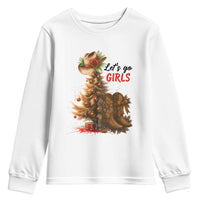 Christmas Cowgirl Boots Youth Sweatshirt Western Cowboy Hat Howdy - Wonder Print Shop