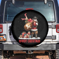 Cowboy Santa Christmas Spare Tire Cover Funny Western Xmas - Wonder Print Shop