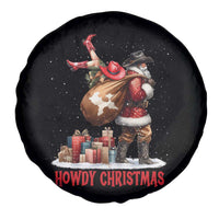 Cowboy Santa Christmas Spare Tire Cover Funny Western Xmas - Wonder Print Shop