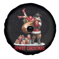 Cowboy Santa Christmas Spare Tire Cover Funny Western Xmas - Wonder Print Shop