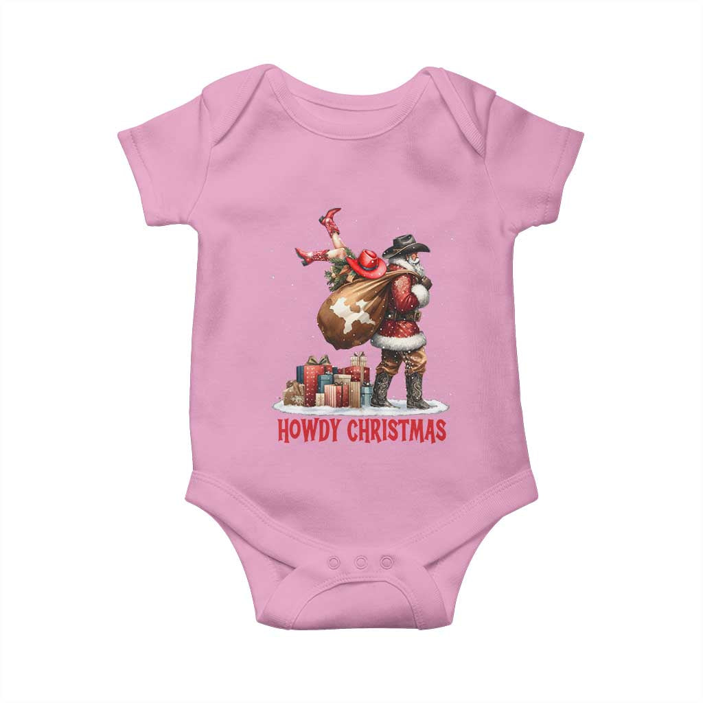 Cowboy Santa Christmas Baby Onesie Funny Western Xmas - Wonder Print Shop