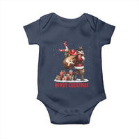 Cowboy Santa Christmas Baby Onesie Funny Western Xmas - Wonder Print Shop