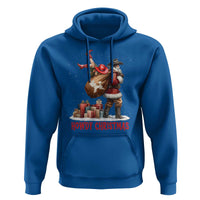 Cowboy Santa Christmas Hoodie Funny Western Xmas - Wonder Print Shop