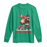 Cowboy Santa Christmas Long Sleeve Shirt Funny Western Xmas - Wonder Print Shop
