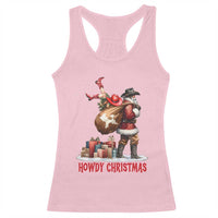 Cowboy Santa Christmas Racerback Tank Top Funny Western Xmas - Wonder Print Shop