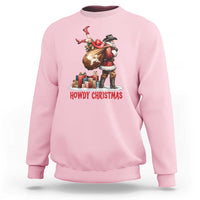 Cowboy Santa Christmas Sweatshirt Funny Western Xmas - Wonder Print Shop