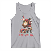 Cowboy Santa Christmas Tank Top Funny Western Xmas - Wonder Print Shop