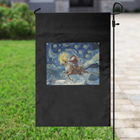 Cowboy Santa Starry Night Christmas Garden Flag - Wonder Print Shop