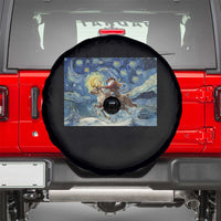 Cowboy Santa Starry Night Christmas Spare Tire Cover - Wonder Print Shop