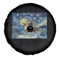 Cowboy Santa Starry Night Christmas Spare Tire Cover - Wonder Print Shop
