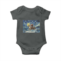 Cowboy Santa Starry Night Christmas Baby Onesie - Wonder Print Shop