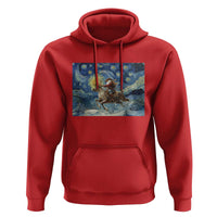 Cowboy Santa Starry Night Christmas Hoodie - Wonder Print Shop
