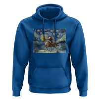 Cowboy Santa Starry Night Christmas Hoodie - Wonder Print Shop