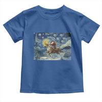 Cowboy Santa Starry Night Christmas Toddler T Shirt - Wonder Print Shop