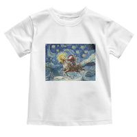 Cowboy Santa Starry Night Christmas Toddler T Shirt - Wonder Print Shop