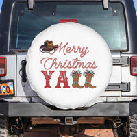 Western Cowboy Howdy Spare Tire Cover Merry Christmas Yall Cowgirl Boots Hat - Wonder Print Shop