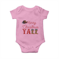 Western Cowboy Howdy Baby Onesie Merry Christmas Yall Cowgirl Boots Hat - Wonder Print Shop